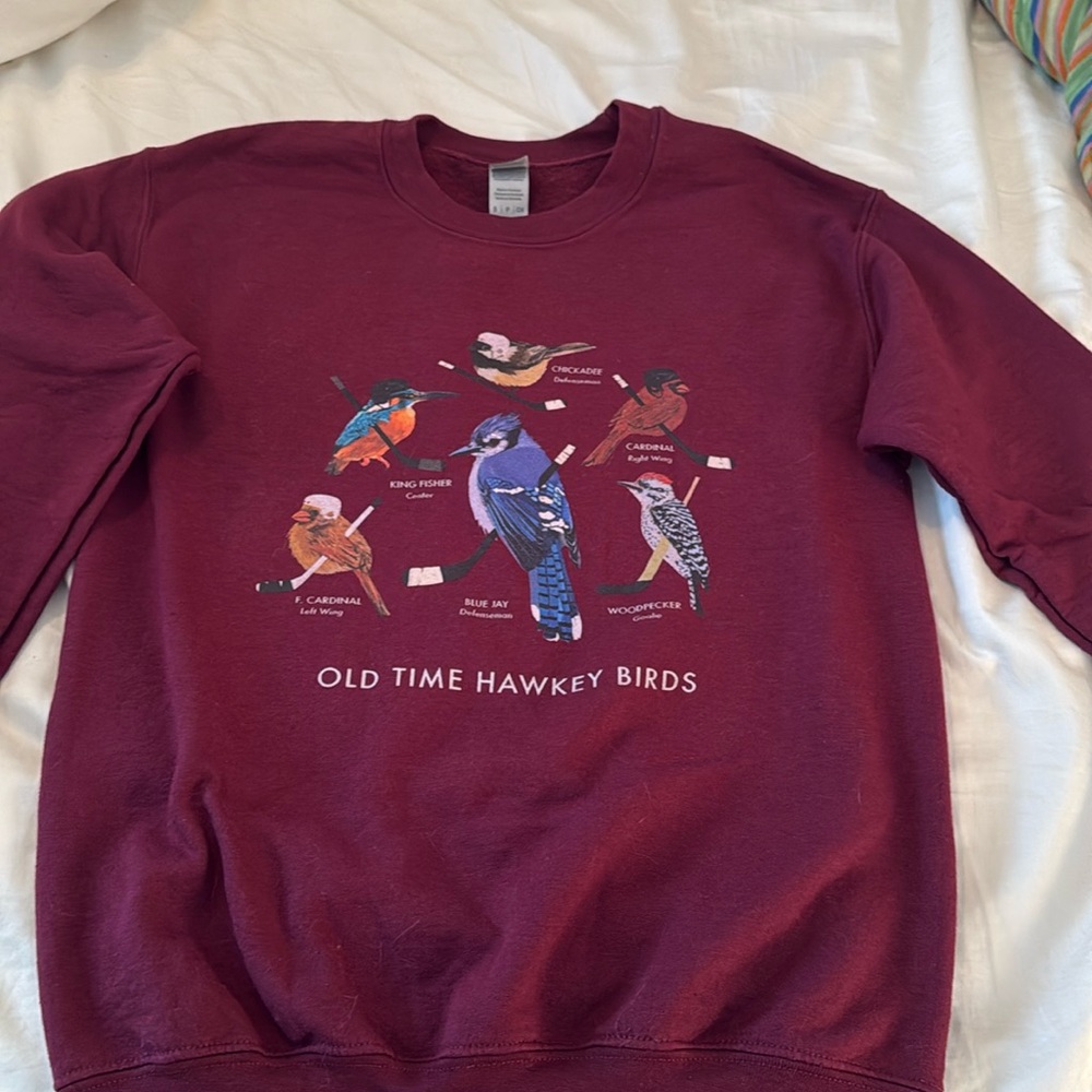 Maroon Old Time Hawkey crewneck